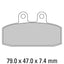FERODO Disc Pad Set - FDB438 EF ECO Friction Non Sintered Compound
