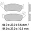 FERODO Disc Pad Set - FDB2039 EF ECO Friction Non Sintered Compound