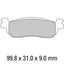 FERODO Disc Pad Set - FDB2083 EF ECO Friction Non Sintered Compound