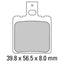 FERODO Disc Pad Set - FDB2081 S Scooter Compound - Non Sintered