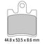 FERODO Disc Pad Set - FDB2085 ST Sinter Grip Sintered Compound - Road