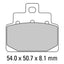 FERODO Disc Pad Set - FDB2095 AG Argento Non Sintered Compound