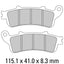 FERODO Disc Pad Set - FDB2098 ST Sinter Grip Sintered Compound - Road