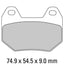 FERODO Disc Pad Set - FDB2102 P Platinum Non Sintered Compound