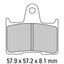 FERODO Disc Pad Set - FDB2111 P Platinum Non Sintered Compound
