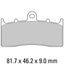 FERODO Disc Pad Set - FDB2124 P Platinum Non Sintered Compound