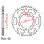 REAR SPROCKET - STEEL 47T 428P (32-5BP-47)