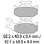 FERODO Disc Pad Set - FDB2149 SG Sinter Grip Sintered Compound - Off-Road