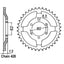 REAR SPROCKET - STEEL 45T 428P (32-1KH-45)