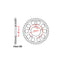 REAR SPROCKET - STEEL 48T 525P (32-33C-48)