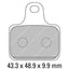 FERODO Race Brake Disc Pad Set - FDB2166 XR (Set Of 4 Pads)