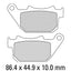 FERODO Disc Pad Set - FDB2180 P Platinum Non Sintered Compound