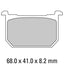 FERODO Disc Pad Set - FDB299 P Platinum Non Sintered Compound