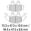 FERODO Disc Pad Set - FDB2184 SG Sinter Grip Sintered Compound - Off-Road