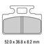 FERODO Disc Pad Set - FDB2192 AG Argento Non Sintered Compound