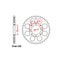 REAR SPROCKET - STEEL 45T 520P (32-KP9-45)