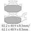 FERODO Disc Pad Set - FDB2307 SG Sinter Grip Sintered Compound - Off-Road