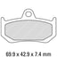 FERODO Disc Pad Set - FDB2198 ST Sinter Grip Sintered Compound - Road