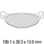 FERODO Disc Pad Set - FDB2200 P Platinum Non Sintered Compound