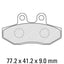 FERODO Disc Pad Set - FDB2224 P Platinum Non Sintered Compound