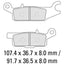 FERODO Disc Pad Set - FDB2231 SG Sinter Grip Sintered Compound - Off-Road