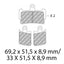 FERODO Disc Pad Set - FDB2259 ST Sinter Grip Sintered Compound - Road