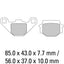 FERODO Disc Pad Set - FDB314 SG Sinter Grip Sintered Compound - Off-Road