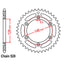 REAR SPROCKET - STEEL 48T 520P (32-402-48)