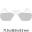 FERODO Disc Pad Set - FDB334 P Platinum Non Sintered Compound