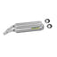 ARROW 71687AO Silencer Set :- THUNDER L&R Aluminium Silver with SteelL End Cap