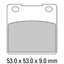 FERODO Disc Pad Set - FDB338 ST Sinter Grip Sintered Compound - Road