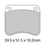 FERODO Disc Pad Set - FDB342 CPRO Ceramic Grip Race Compound - Non Sintered