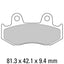 FERODO Disc Pad Set - FDB2119 EF ECO Friction Non Sintered Compound
