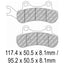 FERODO Disc Pad Set - FDB2316 SG Sinter Grip Sintered Compound - Off-Road