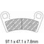 FERODO Disc Pad Set - FDB2320 SG Sinter Grip Sintered Compound - Off-Road