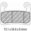 FERODO Disc Pad Set - FDB2321 ST Sinter Grip Sintered Compound - Road