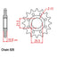 FRONT SPROCKET - STEEL 14T 525P (41-BE1-14)