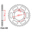 REAR SPROCKET - STEEL 52T 428P (32-5BP-52)
