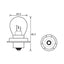 BULB - HEADLIGHT 12V 15W - P26S