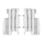POLISPORT RADIATOR LOUVERS HONDA CR125/250 05-07 - WHITE