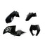 POLISPORT ENDURO KIT KTM EXC/EXC-F 08-11 - BLACK (INCL. HEADLIGHT SURROUND)
