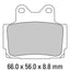 FERODO Disc Pad Set - FDB386 P Platinum Non Sintered Compound