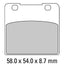 FERODO Disc Pad Set - FDB389 P Platinum Non Sintered Compound