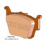 Delta Brake Pads - DB2580 MX-D GF4243 or GF5243