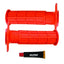 CPR MOTORCYCLE HAND GRIPS - OFF ROAD HALF WAFFLE - RED