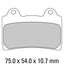 FERODO Disc Pad Set - FDB449 P Platinum Non Sintered Compound