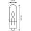 HL124 - INS/BULB/WEDGE BASE SML 12V 2W (10/BOX)