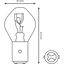 HL406 - H LIGHT BULB 12V 35/35 EURO BASE(10/BOX)