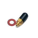 Vacuum Adapter, Brass w/Cap 6mm x P1.0mm - 1 pce Hover Image