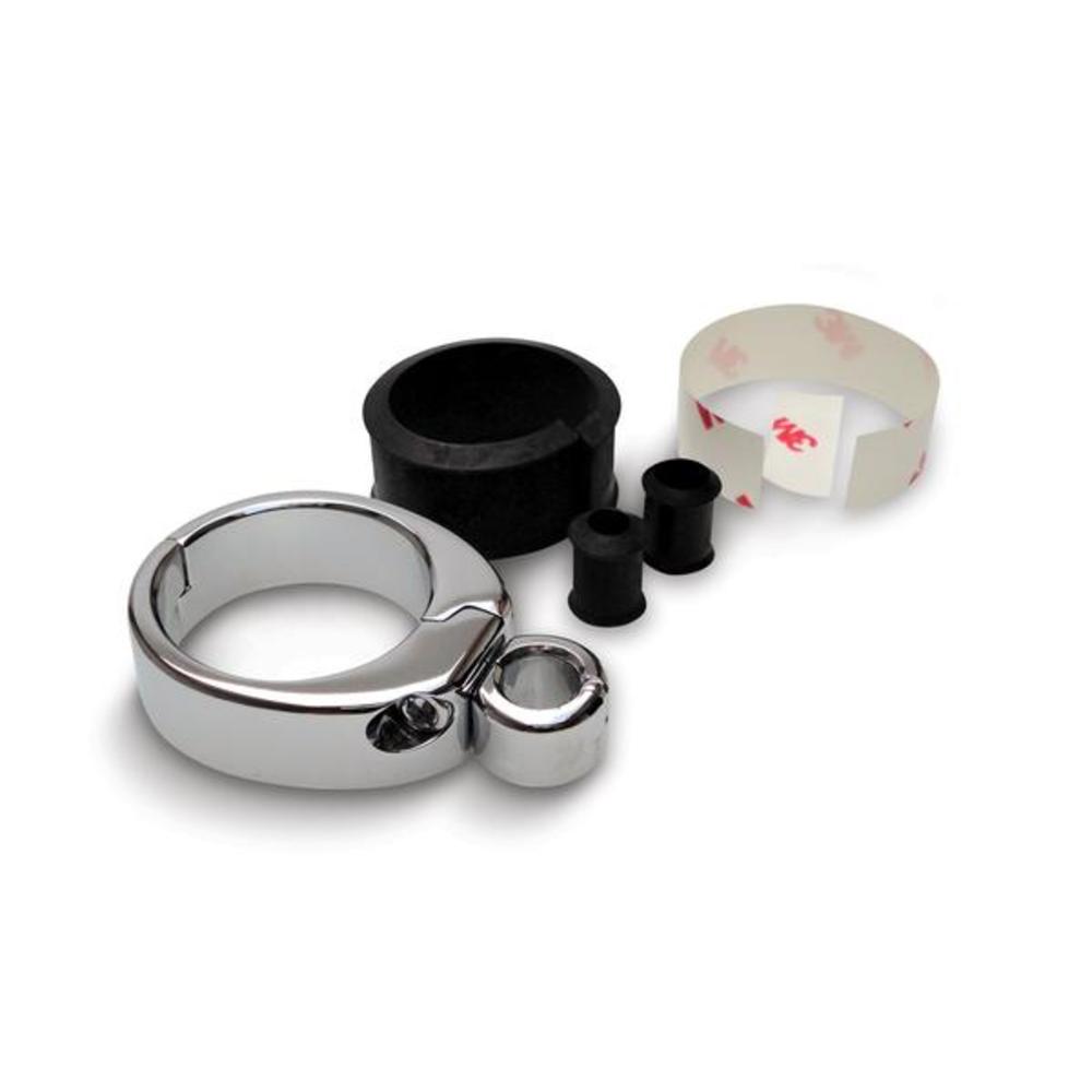 Cable Clamps, 1 1/4"-1 1/2" Single Throttle/Clutch, Chrome